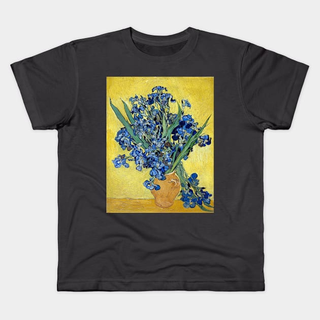 Vincent van Gogh Irises Kids T-Shirt by pdpress